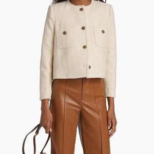 Ba&Sh White Meredith Boucle Jacket